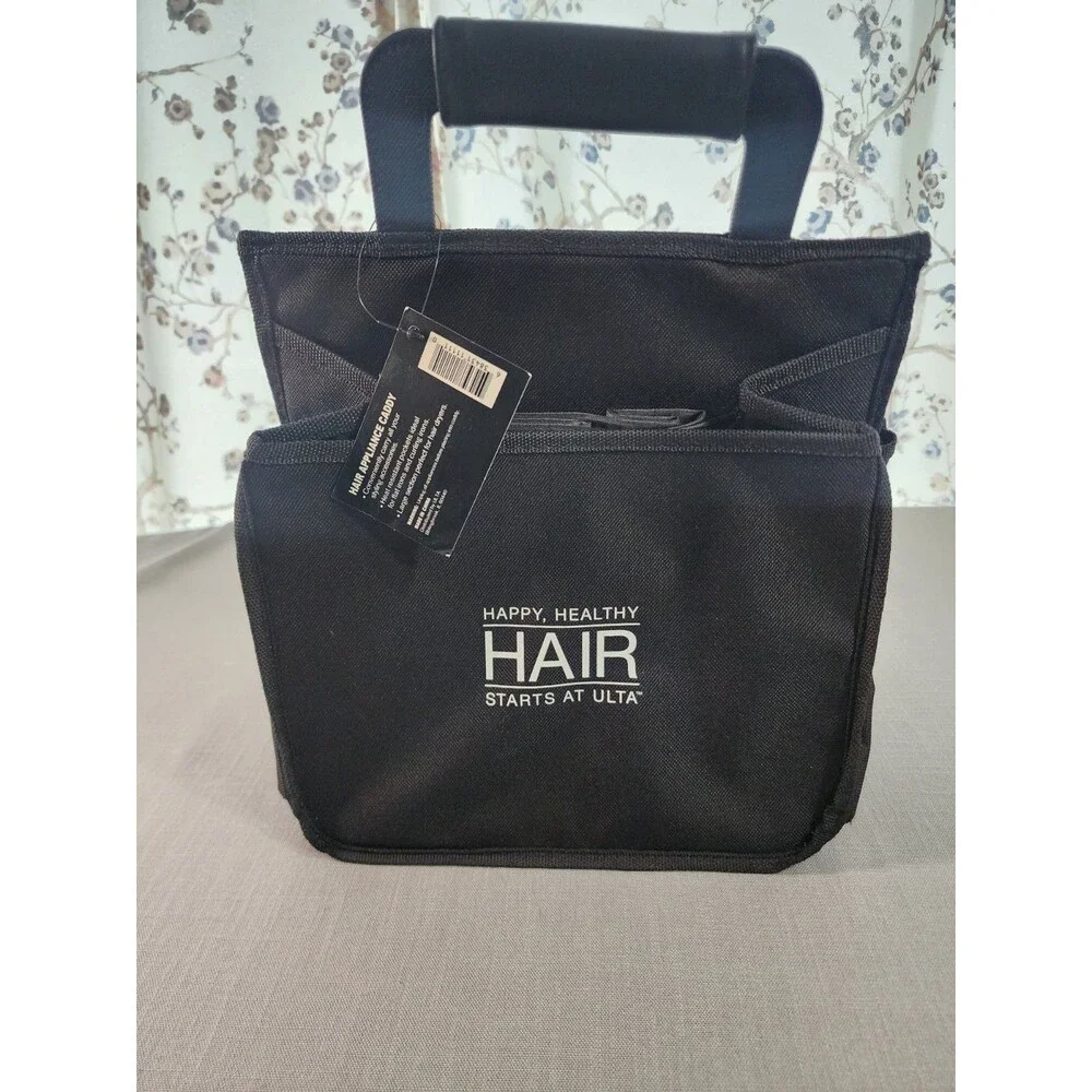Ulta Happy Healthy Hair Appliance Caddy Organizer Tote Bag Black...
